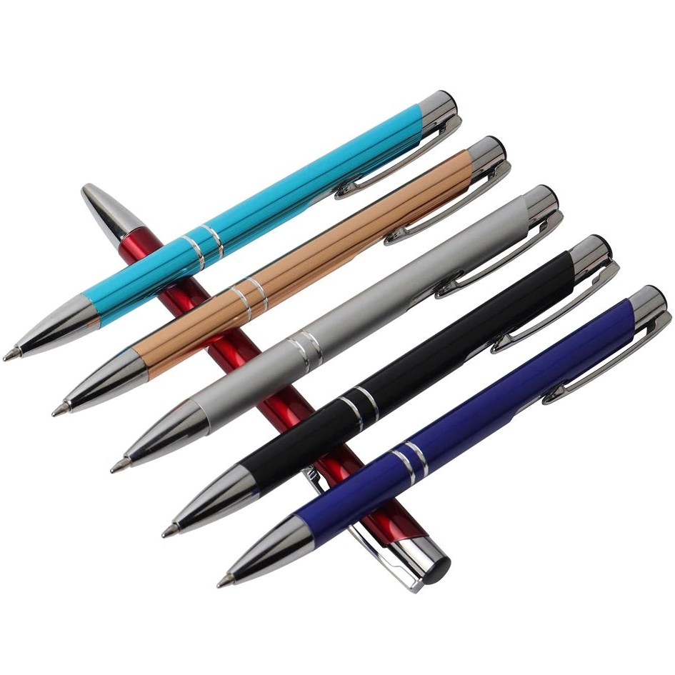 Gravírované kovové guľôčkové pero
